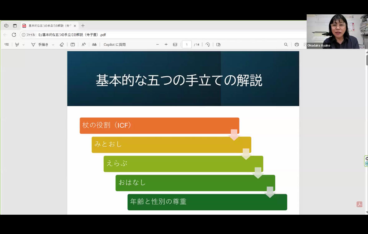 12月20日（土） おめめどうの五つの手だて　いつつめ　「年齢と性別の尊重」